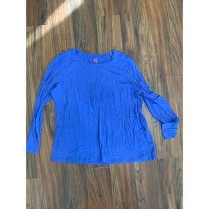 Gudrun Sjoden Purple Cowl Neck 10 Colors Long Sleeve Layering Shirt, XL